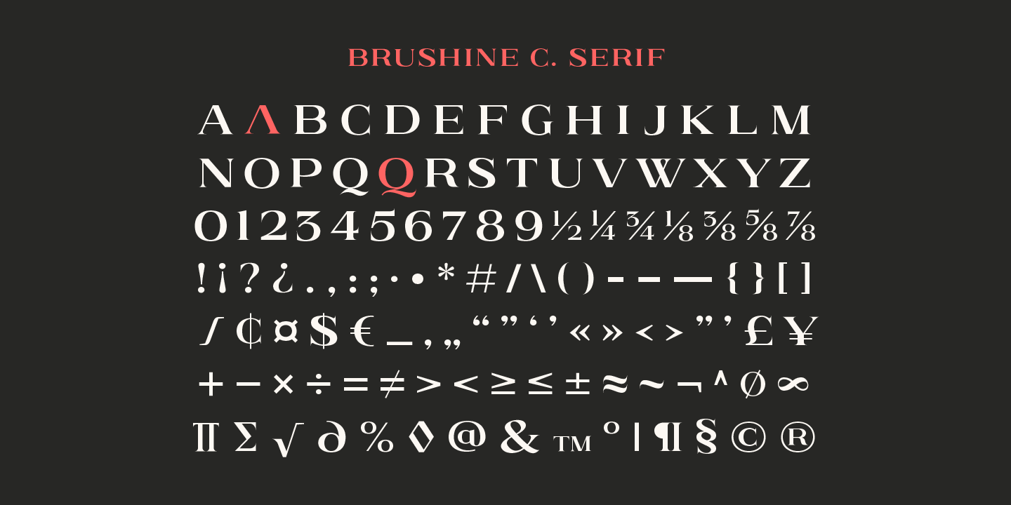 Ejemplo de fuente Brushine Collection Script